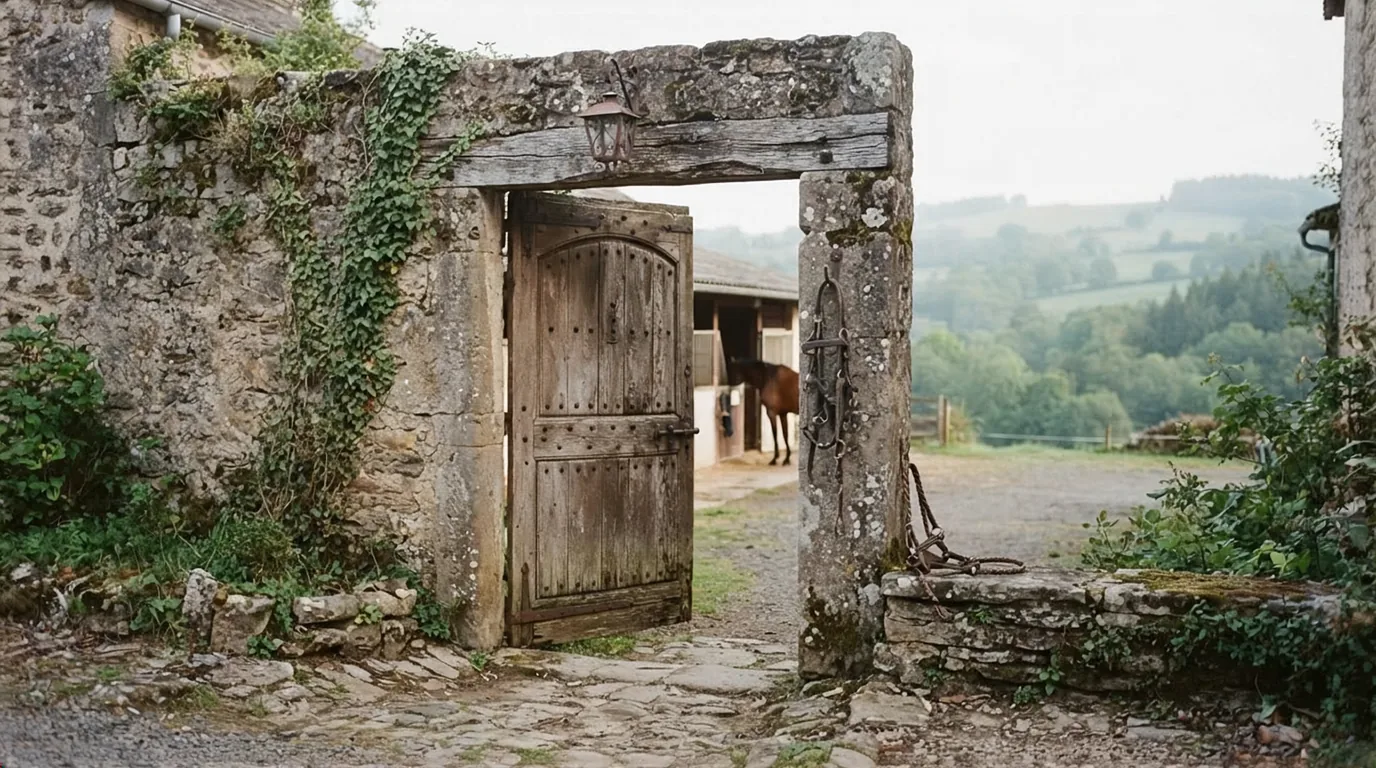 Entrée du Élevage de la Jourdanie, centre équestre à Isle